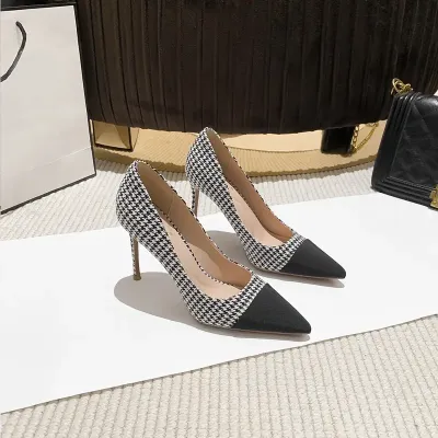 CHANEL STYLE SINGLE SHOES